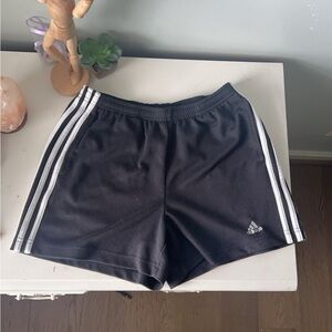 vintage adidas black and white shorts